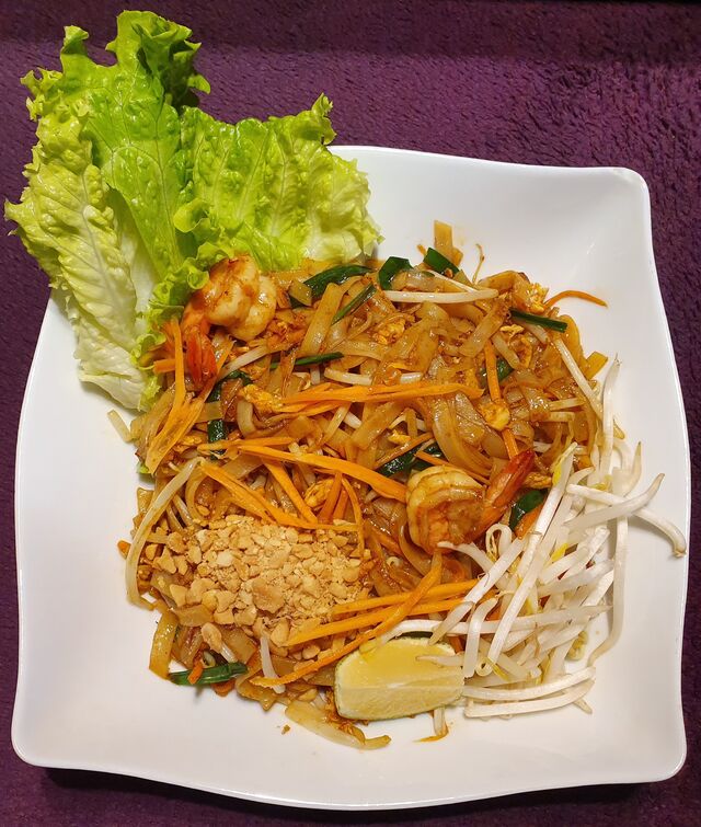 Pad Thaï
Nouilles de riz sautées à la sauce tamarin