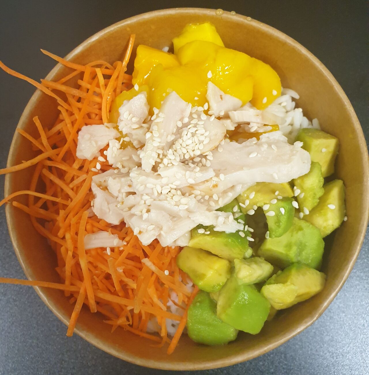 Poke bowl poulet