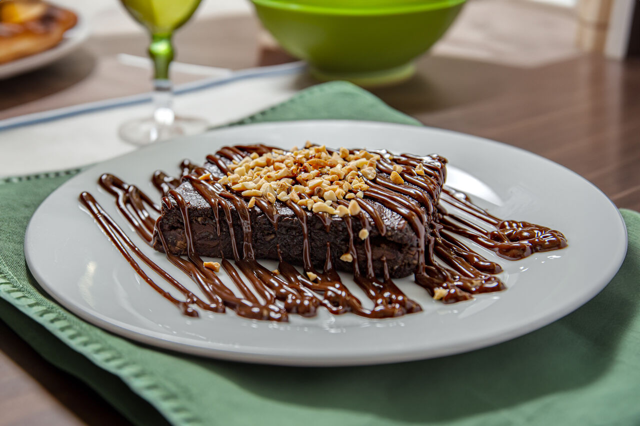 Brownie chocolate com banana