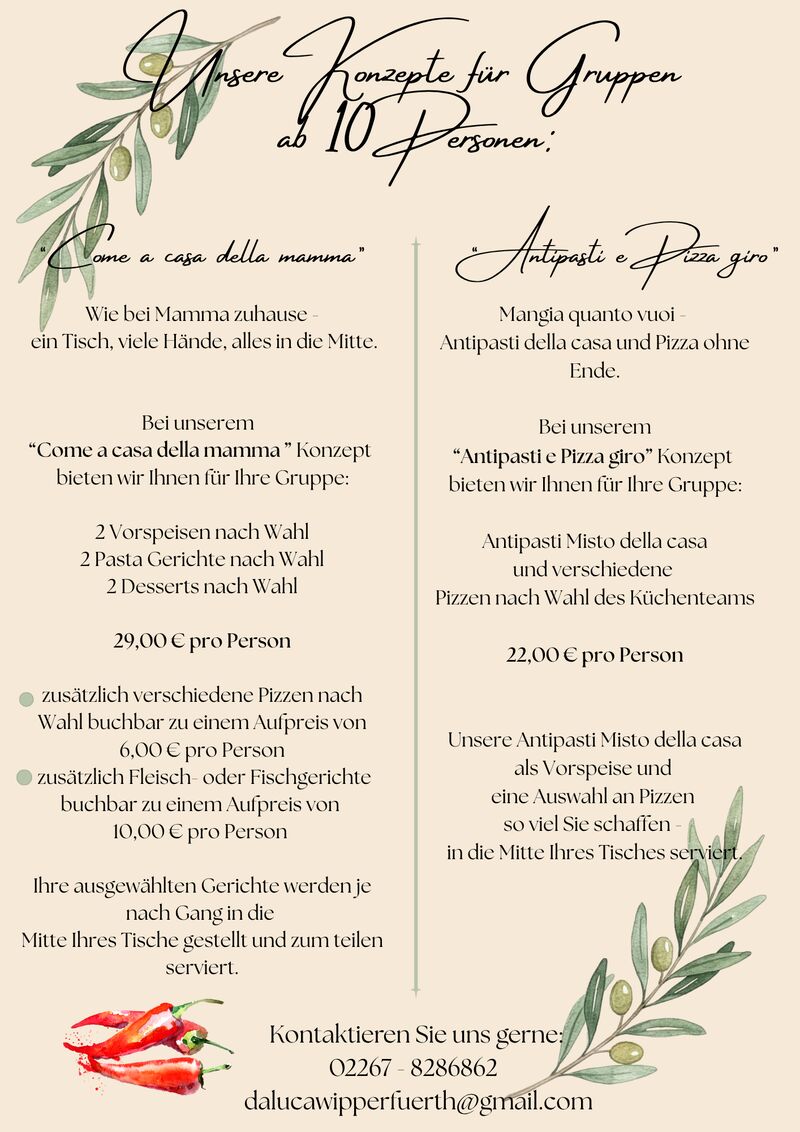 Pacchetto ristorazione Da Luca