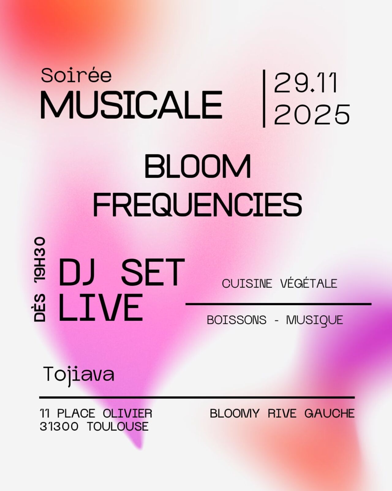Soirée Bloom Frequencies 🎶