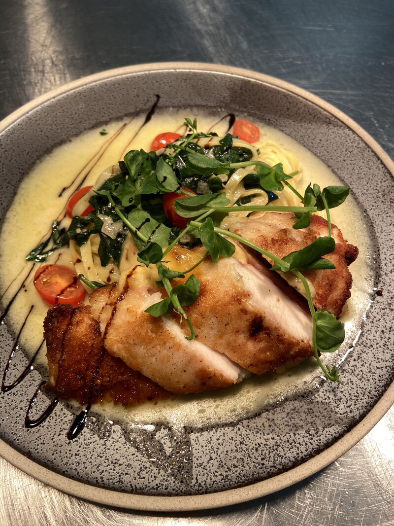 kip Gordon bleu met blauwe kaas 