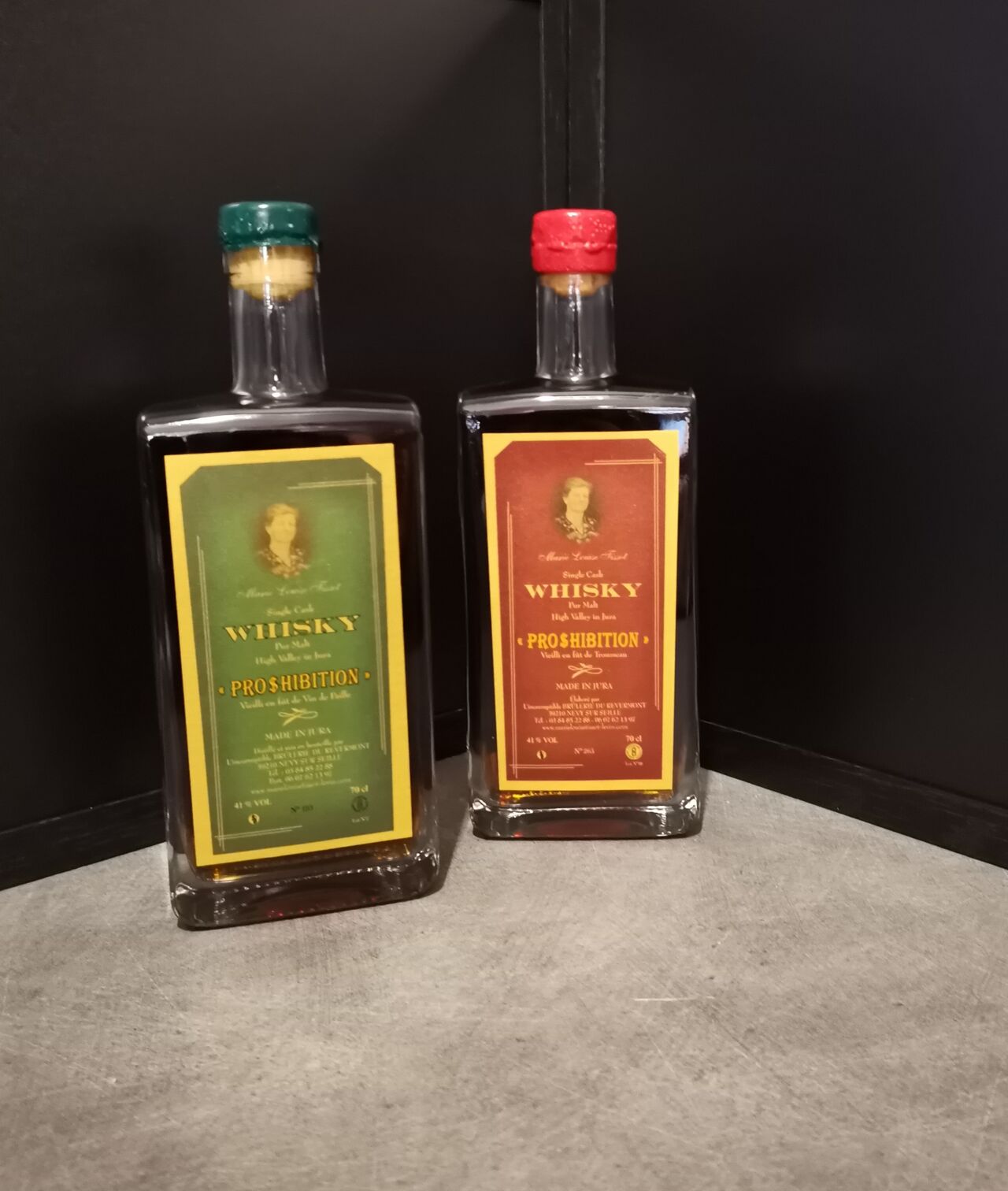 Whisky Jurassien=vieilli en Fût de Vin de Paille / vieilli en Fût de Trousseau=plus en stock 