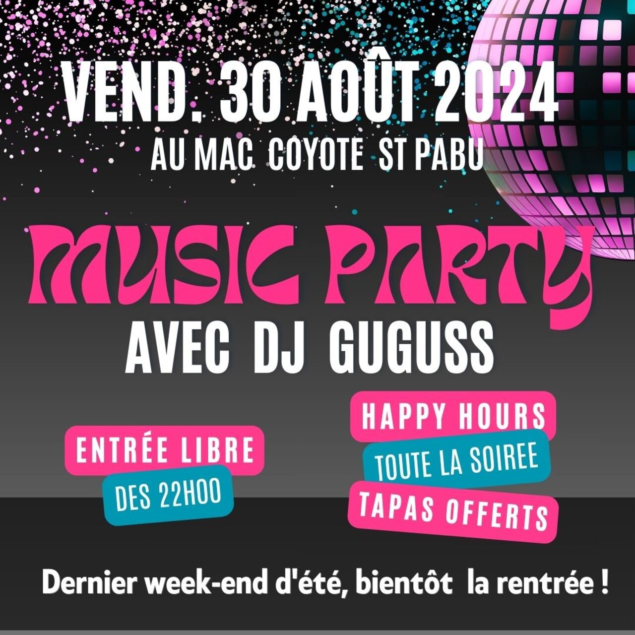 Dernier week-end de l'été !