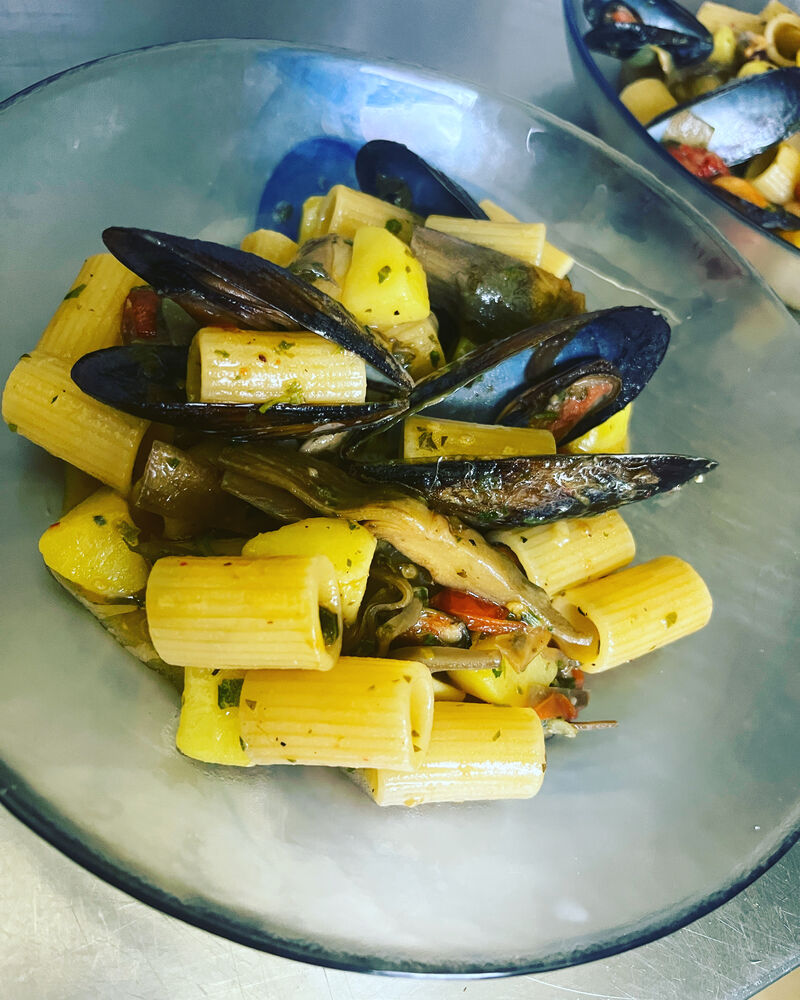 Pasta patate, cozze & carciofi
#pausapranzo 