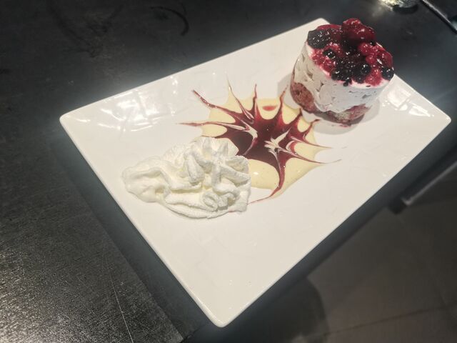 Bavarois aux fruits rouges